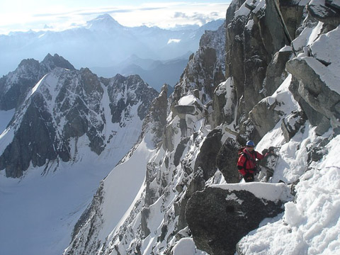 Alpinisme FRANCE Aiguille d’Argentière arête de Flèche Rousse (3901 m)