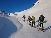 Ski, SUISSE - VALAIS, 4000 de Saas Fee et Mont Rose Pointe  Dufour